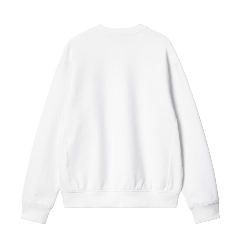 CARHARTT AMERICAN SCRIPT SWEAT BLANCO