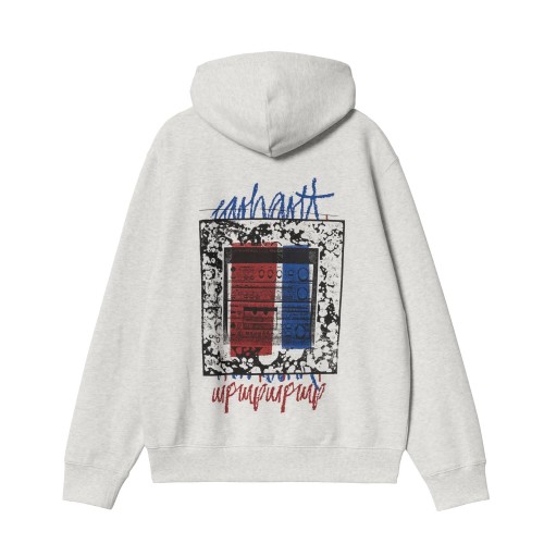CARHARTT STEREO SWEAT HOODED ASH HEATHER