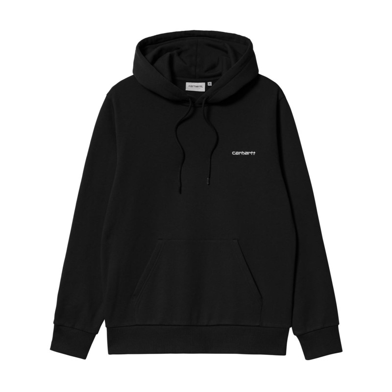 CARHARTT HOODED SCRIPT NEGRO