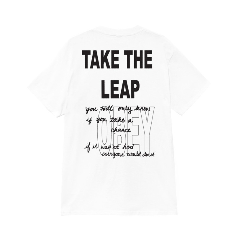 TAKE THE LEAP T-SHIRT BLANCO TAKE THE LEAP T-SHIRT BLANCO