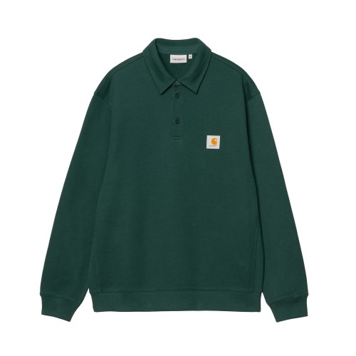 CARHARTT POLO SWEAT DARK FIRE