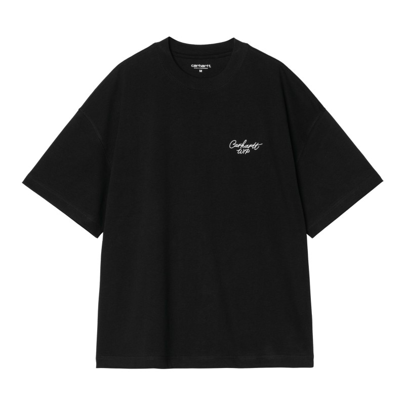 S/S SIGNATURE SCRIPT T-SHIRT NEGRO