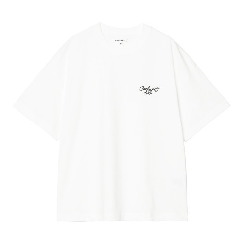 S/S SIGNATURE SCRIPT T-SHIRT BLANCO