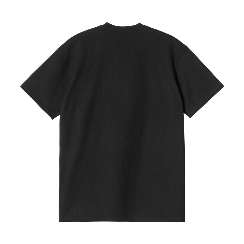 S/S POCKET HEART T-SHIRT NEGRO