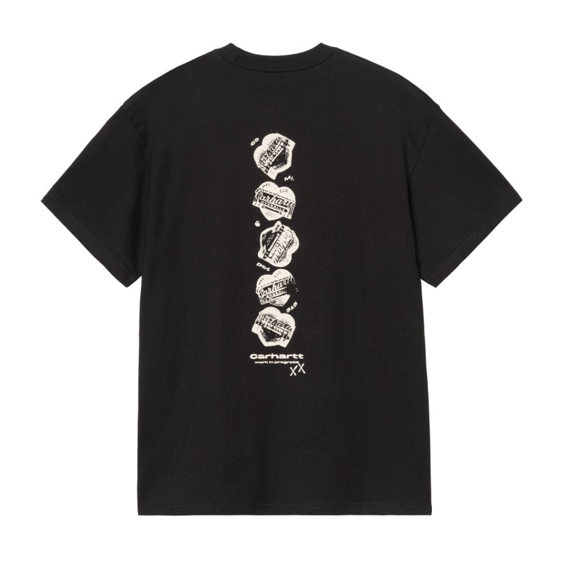 S/S GARBLE  T-SHIRT NEGRO