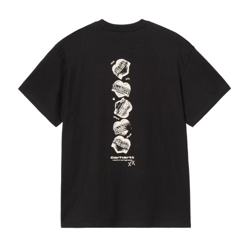 S/S GARBLE  T-SHIRT NEGRO