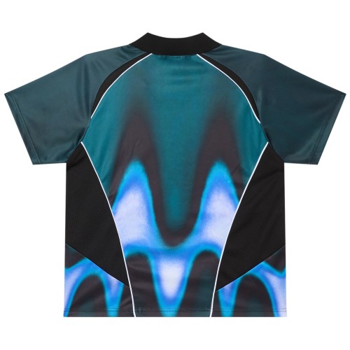 OBEY BLURRED SOCCER JERSEY BLUE