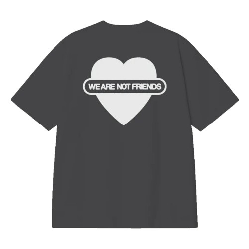 WANF UNION LOVE ANTRA BOXY TEE NEGRO