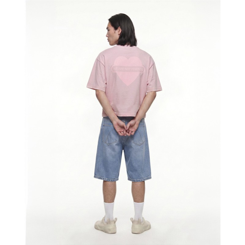 WANF UNION LOVE ANTRA BOXY TEE PEACH