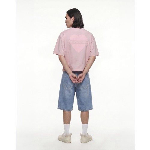 WANF UNION LOVE ANTRA BOXY TEE PEACH