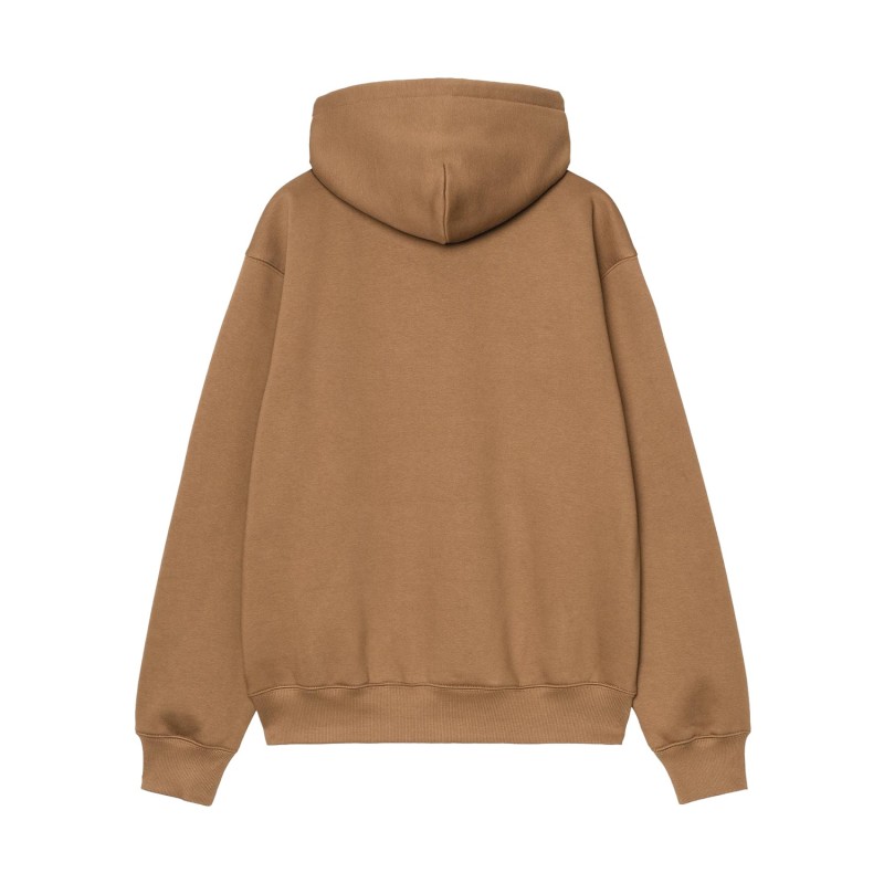 CARHARTT HOODED SWEAT HAMILTON BROWN