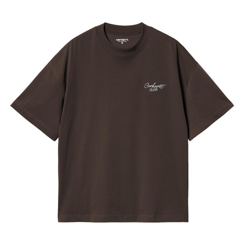 S/S SIGNATURE SCRIPT T-SHIRT TOBACCO