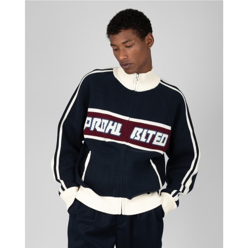 LETTERMAN KNIT JACKET NAVY