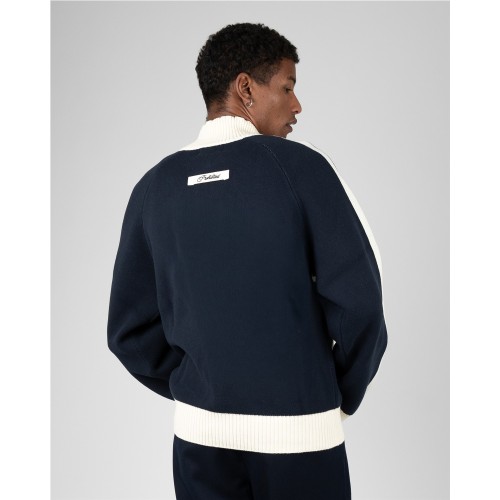 LETTERMAN KNIT JACKET NAVY
