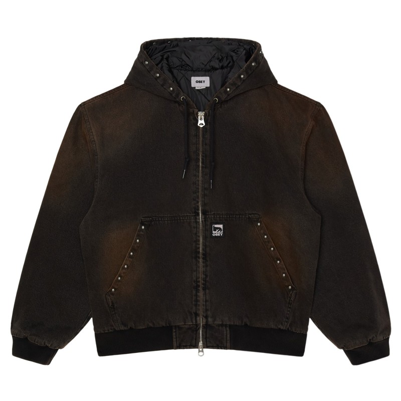 STUDDED ZIP UP JACKET