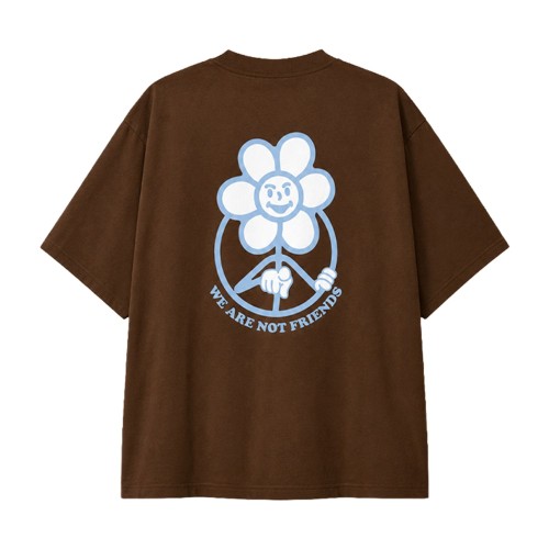 DAISY BOXY T-SHIRT MARRON 2