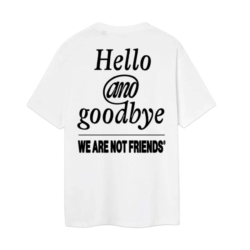HELLO & GOODBYE T-SHIRT BLANCO