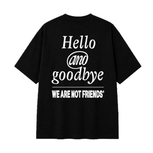 HELLO & GOODBYE T-SHIRT NEGRO