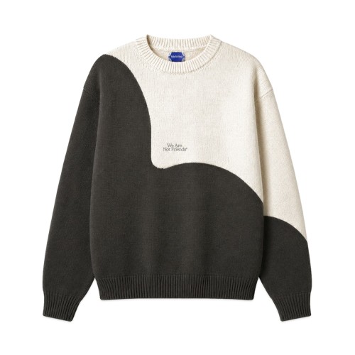 BICOLOR FLOWER SWEATER