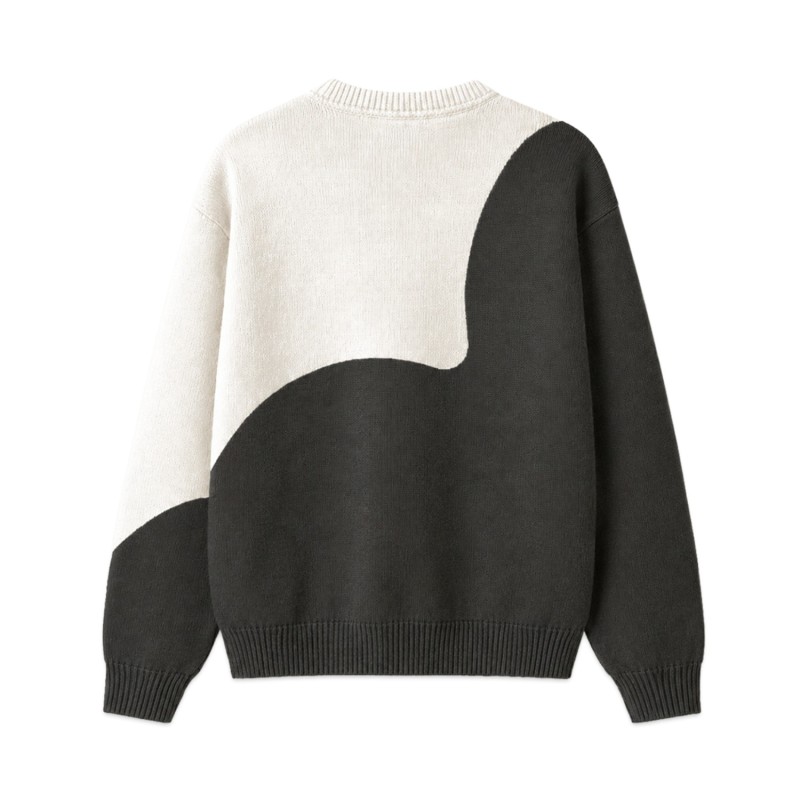 BICOLOR FLOWER SWEATER