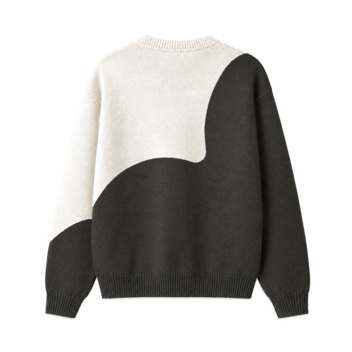BICOLOR FLOWER SWEATER