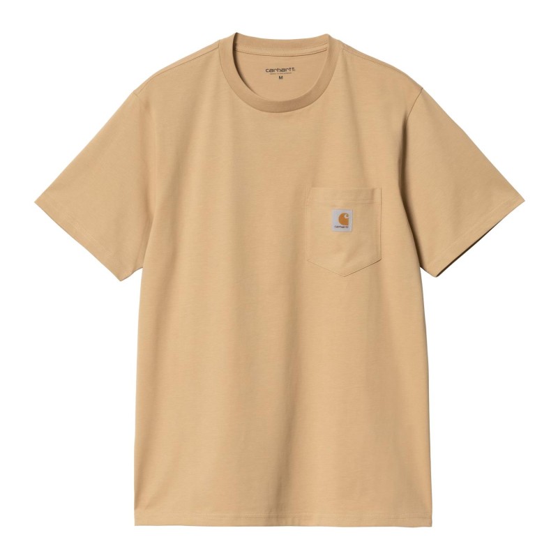 CARHARTT POCKET T SHIRT DUSTY BROWN